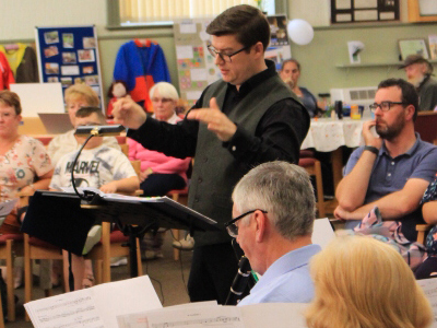 David Pearce conducting Louth Wind Orchestra